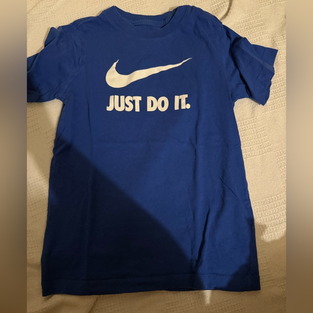 Nike Kids Royal Blue Tee with Swoosh